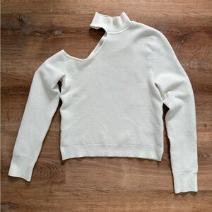Abercrombie & Fitch Soft Collection Open Shoulder Turtleneck Sweater